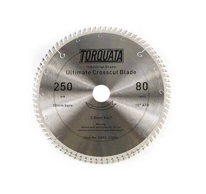 Torquata Fine Cut Off Circular Saw Blade 250mm Diameter 30mm Bore