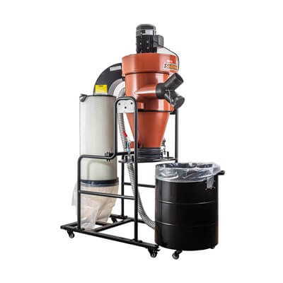 Sherwood 3HP Cyclone Dust Extractor Two-Stage Dust Collection 750CFM