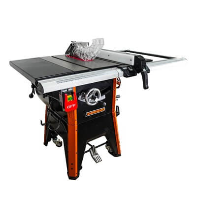 Sherwood 10in Contractors Table Saw 1800W Portable Table Saw with Cast Iron Table