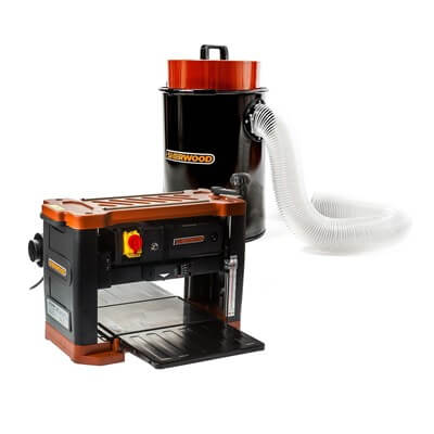 Sherwood 13in Deluxe Helical Cutterhead Thicknesser 2HP Plus DC-50 Dust Extractor Combo