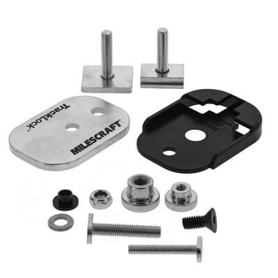 Milescraft TrackLock Universal T-Track Clamp Base Conversion Kit for Bench Clamps