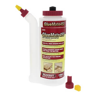 Milescraft GlueMate450 Glue Pot Dispenser Bottle Non-Drip 450mL
