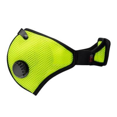 RZMask M2 Dust Face Mask Breathable Mesh Safety Green with Replaceable Filters