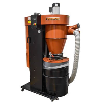 Sherwood 4HP Cyclone Dust Extractor Two-Stage Dust Collection 1100CFM