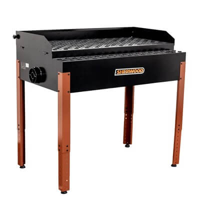Sherwood Downdraft Table 1235 x 610mm Worktable Adjustable Height for Dust-Free Sanding