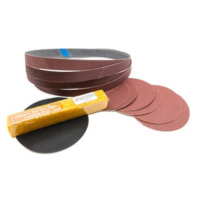 DeerFos Sandpaper Set Abrasives for 1 x 5in Belt and Disc Sanders