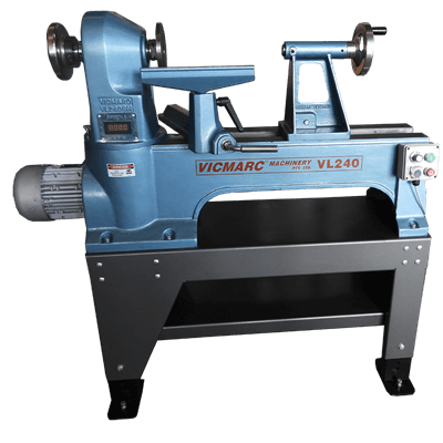 Vicmarc VL240 Wood Lathe with Adjustable Stand Mount 2HP EVS Made in Australia