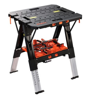 Pony Jorgensen 2-IN-1 Clamping Worktable & Sawhorse with Clamps & Accessories