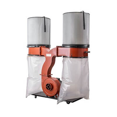 Sherwood 3HP Dust Extractor Single-Stage Dust Collection 1900CFM with Twin Filter Cartridges