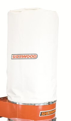 Sherwood Needle Felt Filter Dust Extractor Bags 500mm Diameter Suits 2HP & 3HP Units