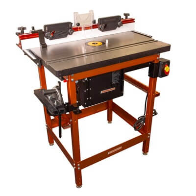 Sherwood Sidewinder Router Table Integrated Router Lift with Round Body Router Motor