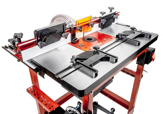Sherwood Industrial Router Table Cast-Iron with Round Body Router Motor