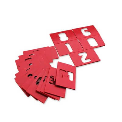 Milescraft 1 1/2in & 2 1/2in Vertical Number Templates for SignPro Sign Making Set