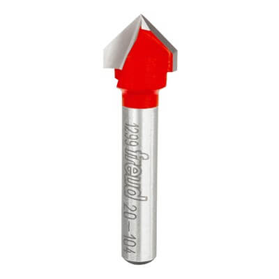 Freud V Groove Router Bits 90 Degree Angle 1/2in Shank