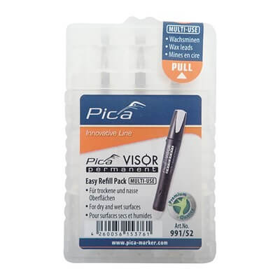 PICA White Refills for Visor Permanent Marking Crayon